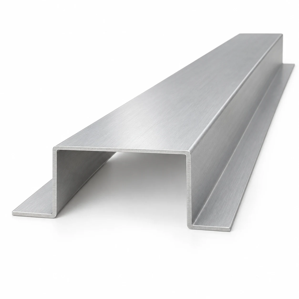 Aluminium-Hutprofil gekantet · Beispielabbildung der Form in Natur