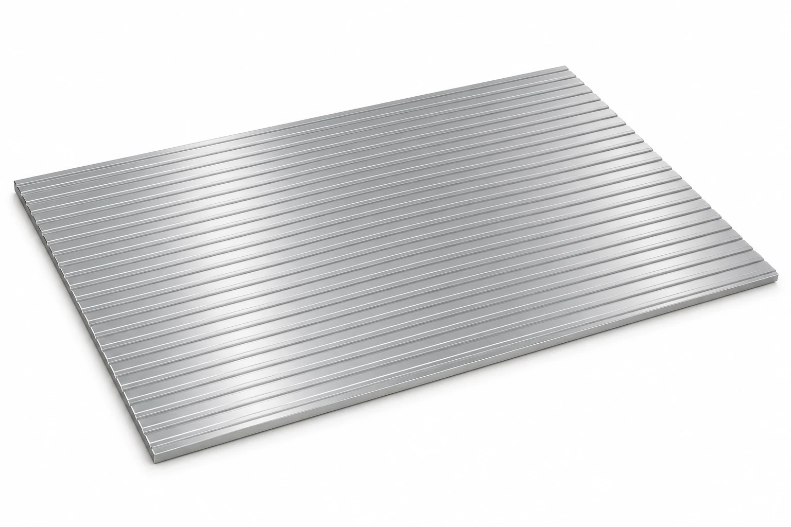 Aluminium-Rillenblech · Beispielabbildung der Form in Natur