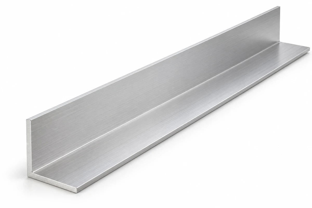 Aluminium-Winkel gekantet · Beispielabbildung der Form in Natur