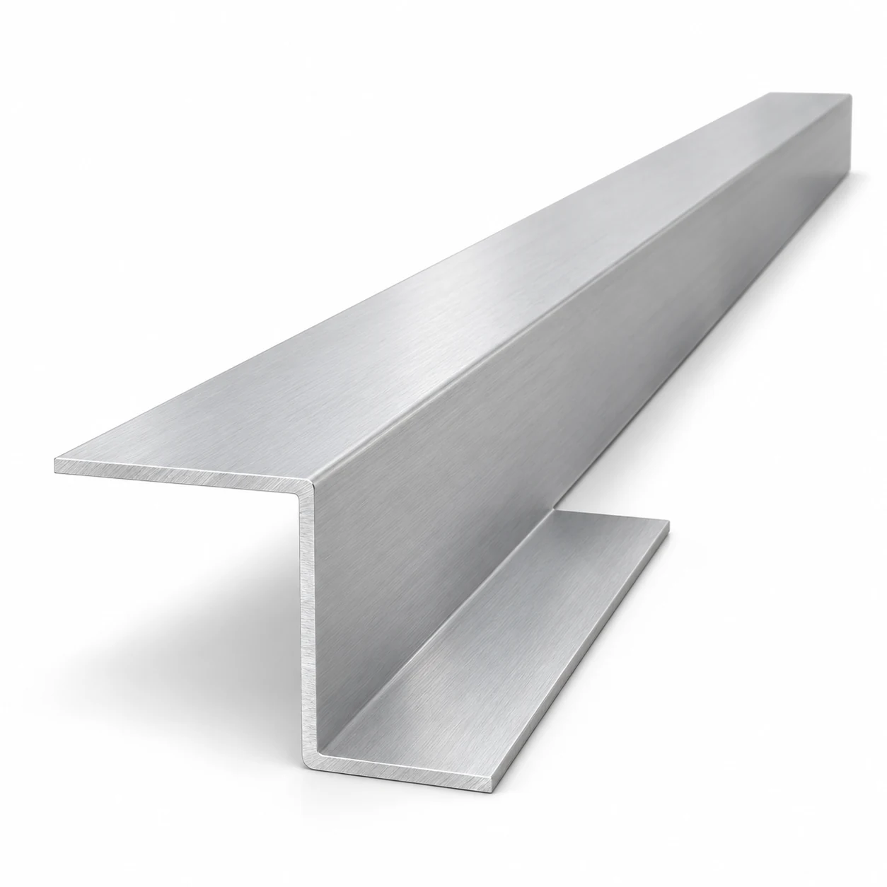 Aluminium-Z-Profil gekantet · Beispielabbildung der Form in Natur