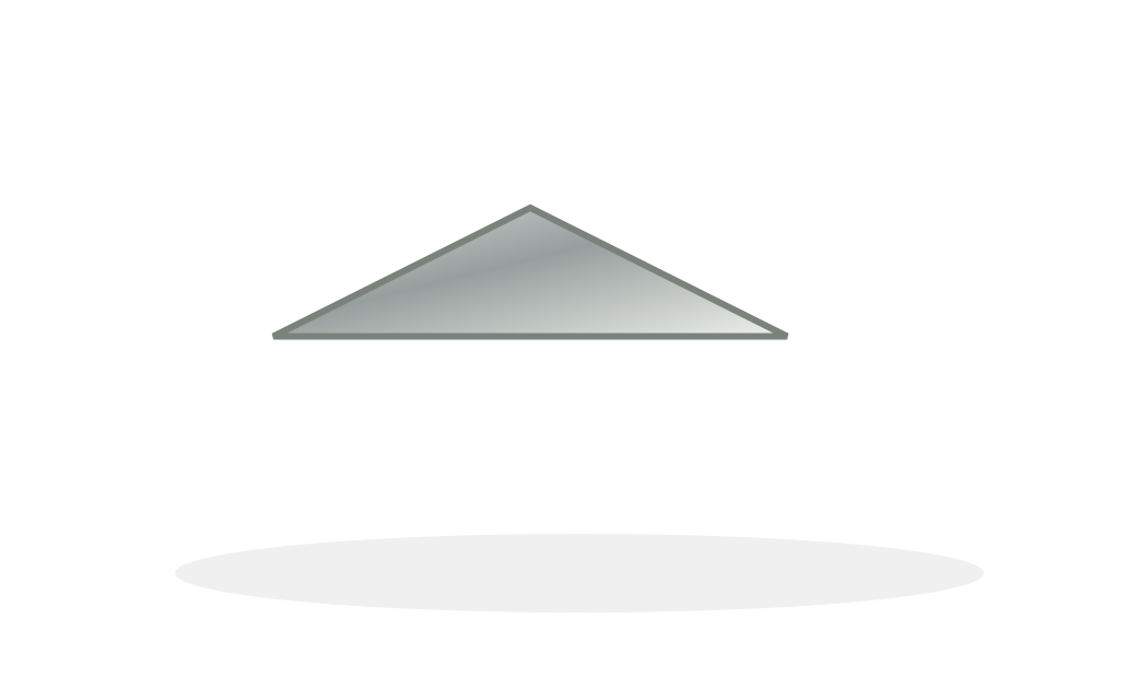 Schematische Darstellung: Dreieckzuschnitt