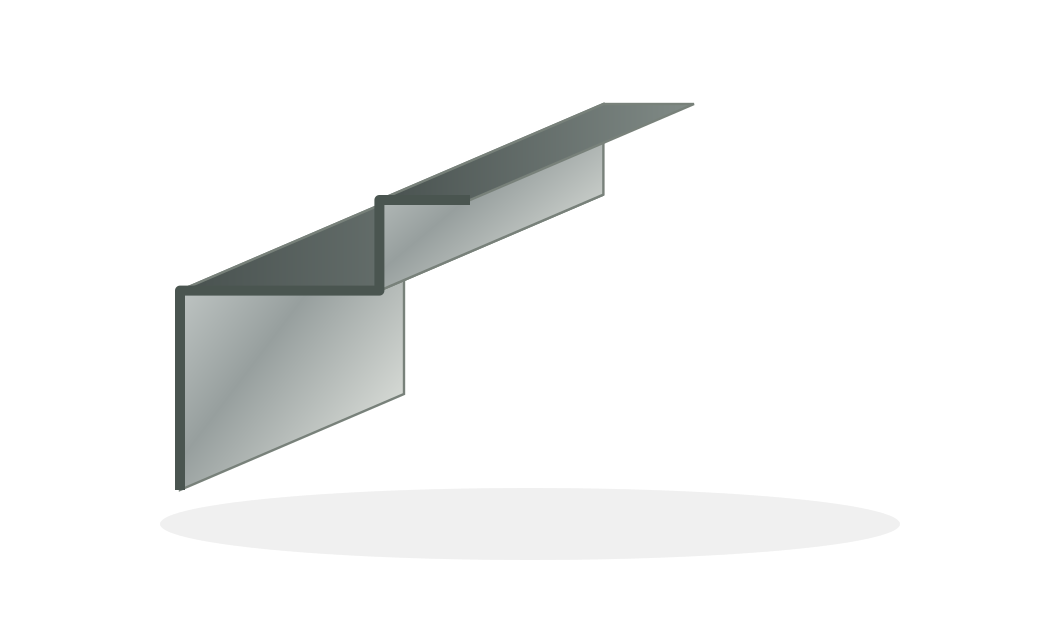 Schematische Darstellung: Eck-Kopplung