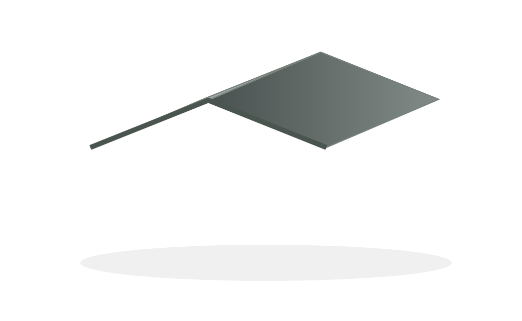 Schematische Darstellung: Firstblech