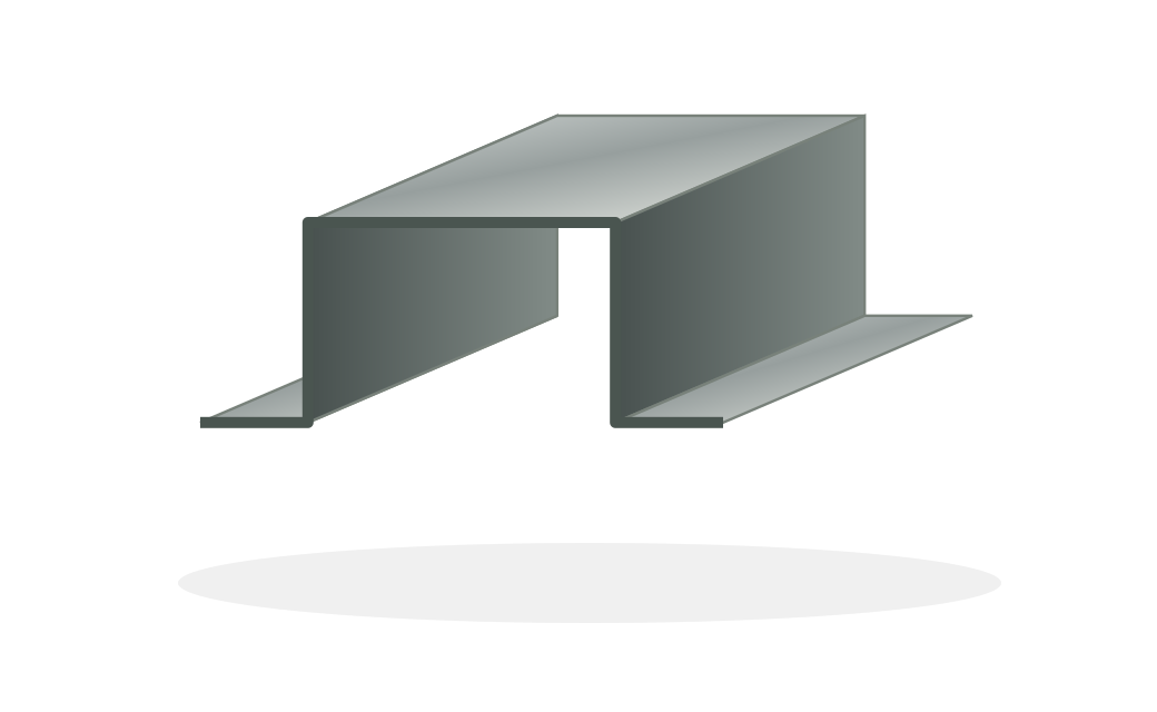 Schematische Darstellung: Hut-Profil
