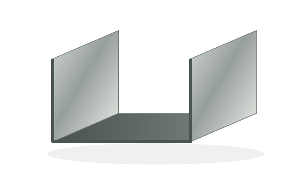 Schematische Darstellung: U-Profil