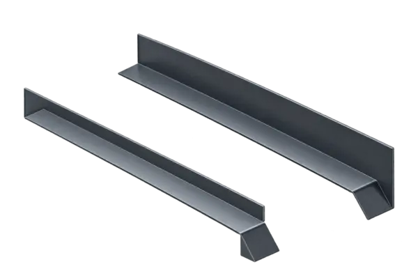 Fensterbank-Endkappen aus Aluminium – freigestellte Beispielansicht