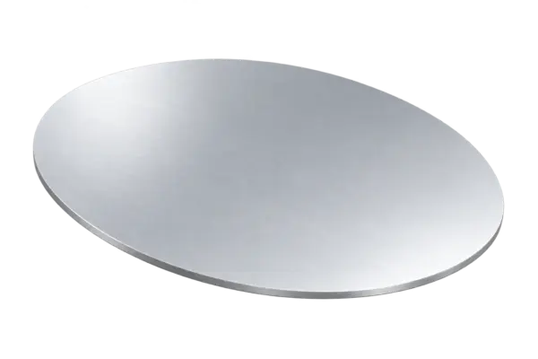 Rundzuschnitt aus Aluminium – freigestellte Beispielansicht
