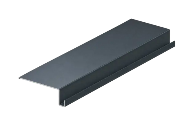 Traufblech für Scharen aus Aluminium – freigestellte Beispielansicht
