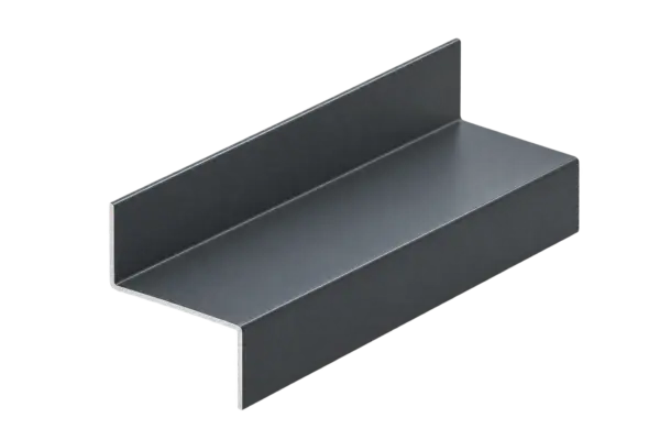 Z-Profil aus Aluminium – freigestellte Beispielansicht